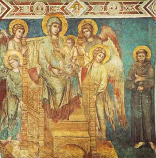  Madonna con Bambino, S. Francesco e angeli (Cimabue) 