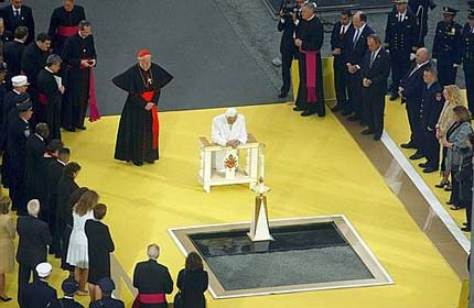 Preghiera del Santo Padre a «Ground Zero»