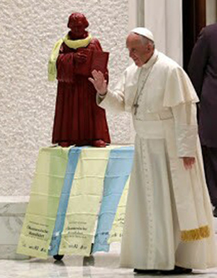 Statua di Lutero in Vaticano