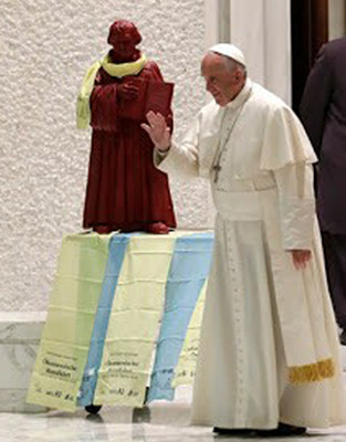 Statua di Lutero in Vaticano