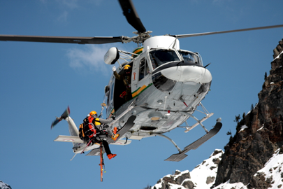 Elicottero del Soccorso Alpino G. di F.